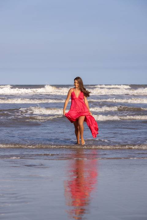 Book de 15 anos em Xangri-lá na beira do mar com com saída de praia pequim - Fábio Martins Fotógrafo'