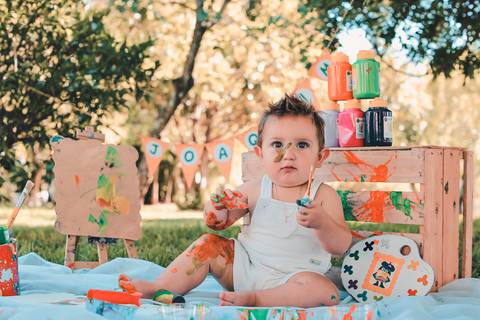 ensaio smash the cake - ensaio fotográfico infantil -  smash the cake ao ar livre – ensaio externo'