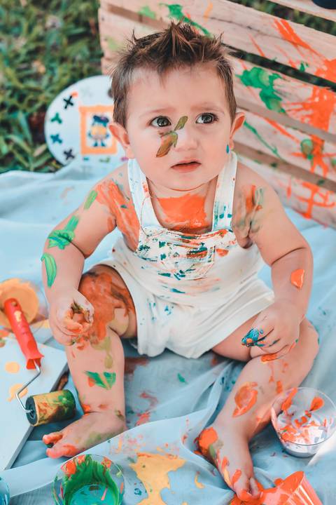 ensaio smash the cake - ensaio fotográfico infantil -  smash the cake ao ar livre – ensaio externo'