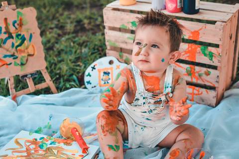 ensaio smash the cake - ensaio fotográfico infantil -  smash the cake ao ar livre – ensaio externo'