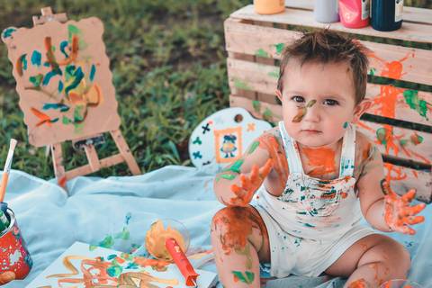 ensaio smash the cake - ensaio fotográfico infantil -  smash the cake ao ar livre – ensaio externo'