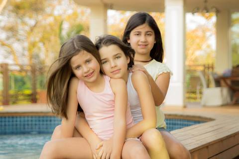 foto de três irmãs ensaio família '