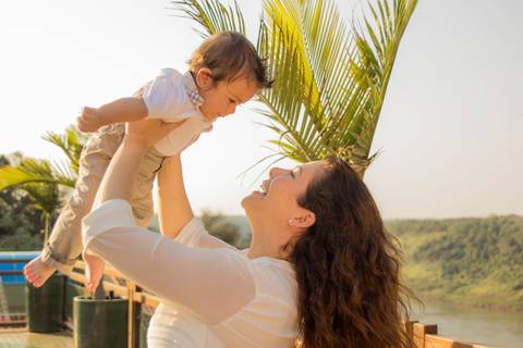 foto de mãe e filho ensaio família'