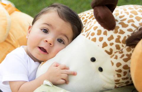 foto de bebê no cenário smash the cake'