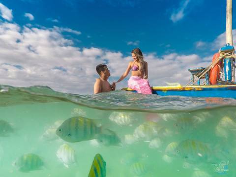Ensaio sereia em Porto de Galinhas'
