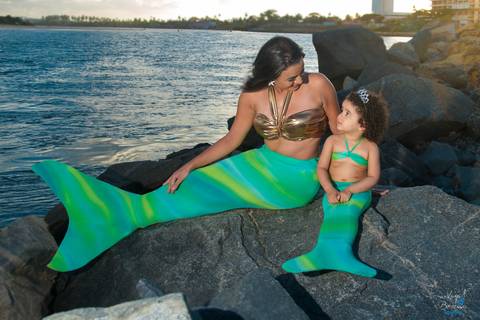 Ensaio sereia na praia'