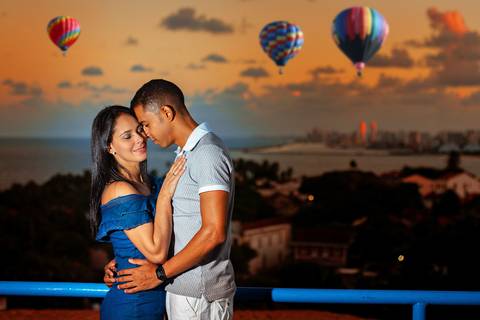 Fotografia de casal externo Olinda'