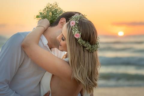 PRE WEDDING ENSAIO CASAL PRAIA DO ROSA GAROPABA NASCER DO SOL'