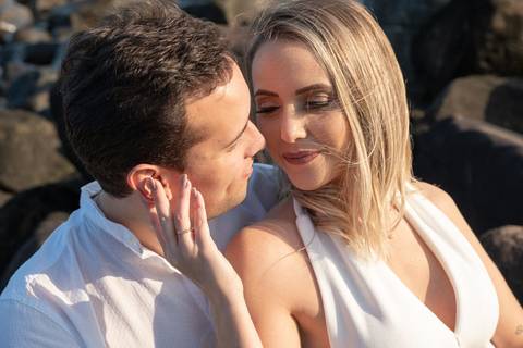 PRE WEDDING ENSAIO CASAL PRAIA DO ROSA GAROPABA NASCER DO SOL'