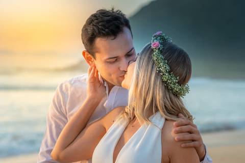 PRE WEDDING ENSAIO CASAL PRAIA DO ROSA GAROPABA NASCER DO SOL'