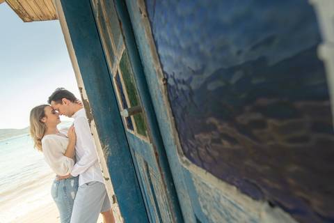 PRE WEDDING ENSAIO CASAL PRAIA DO ROSA GAROPABA NASCER DO SOL'