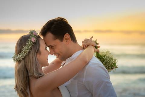 PRE WEDDING ENSAIO CASAL PRAIA DO ROSA GAROPABA NASCER DO SOL'