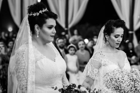 Cerimônia de casamento da Melissa com a Flávia no Quinta dos Pinheiros- Serra da Cantareira - SP'