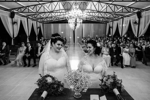 Cerimônia de casamento da Melissa com a Flávia no Quinta dos Pinheiros- Serra da Cantareira - SP'