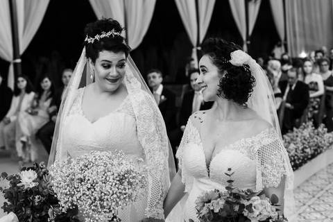 Cerimônia de casamento da Melissa com a Flávia no Quinta dos Pinheiros- Serra da Cantareira - SP'