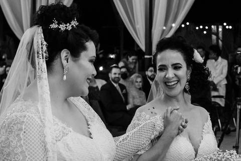 Cerimônia de casamento da Melissa com a Flávia no Quinta dos Pinheiros- Serra da Cantareira - SP'