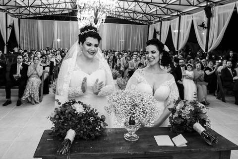 Cerimônia de casamento da Melissa com a Flávia no Quinta dos Pinheiros- Serra da Cantareira - SP'