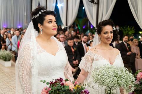 Cerimônia de casamento da Melissa com a Flávia no Quinta dos Pinheiros- Serra da Cantareira - SP'