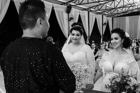 Cerimônia de casamento da Melissa com a Flávia no Quinta dos Pinheiros- Serra da Cantareira - SP'