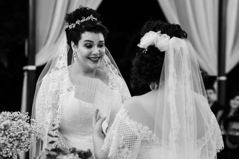 Cerimônia de casamento da Melissa com a Flávia no Quinta dos Pinheiros- Serra da Cantareira - SP'