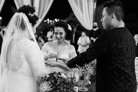 Cerimônia de casamento da Melissa com a Flávia no Quinta dos Pinheiros- Serra da Cantareira - SP'