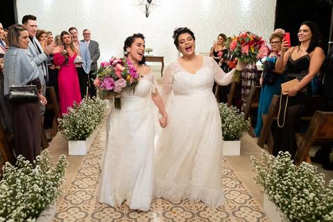 Cerimônia de casamento da Melissa com a Flávia no Quinta dos Pinheiros- Serra da Cantareira - SP'