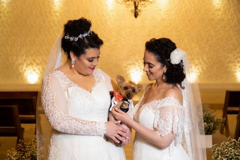 Cerimônia de casamento da Melissa com a Flávia no Quinta dos Pinheiros- Serra da Cantareira - SP'