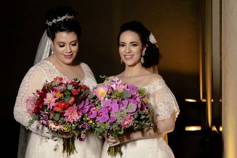 Cerimônia de casamento da Melissa com a Flávia no Quinta dos Pinheiros- Serra da Cantareira - SP'