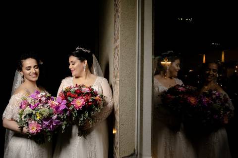 Cerimônia de casamento da Melissa com a Flávia no Quinta dos Pinheiros- Serra da Cantareira - SP'