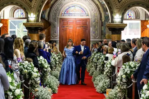 Entrada do noivo na cerimônia de casamento na paróquia Matriz Nossa Senhora de Santo André - SP, fotógrafo de casamento de Santo André, fotógrafo de casamento da paróquia Matriz Nossa Senhora de Santo André- SP'
