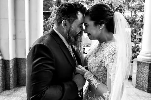 Entrada da noiva Manuela na cerimônia de casamento na paróquia Matriz Nossa Senhora de Santo André - SP, fotógrafo de casamento de Santo André, fotógrafo de casamento da paróquia Matriz Nossa Senhora de Santo André- SP'