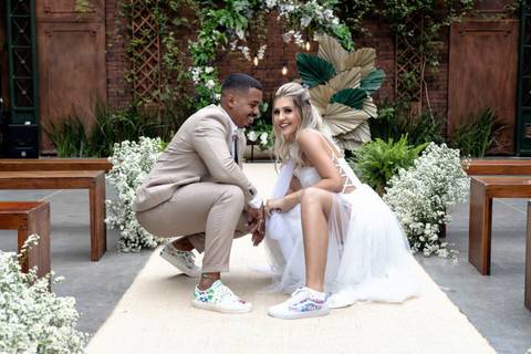 fotografia de casamento do casal Beatriz e Victor no Sítio São Jorge - espaço Vdara em São Bernardo do Campo em São Paulo'