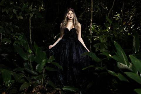 Ensaio fotográfico de debutante no Jardim Anália Franco em São Paulo- SP'