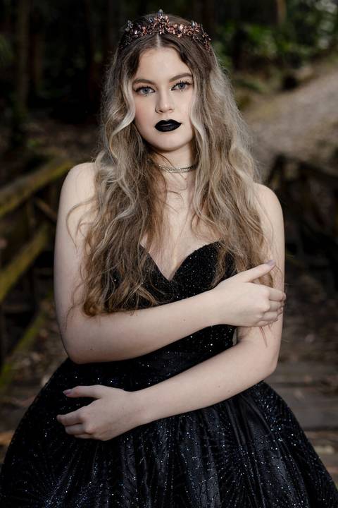 Ensaio fotográfico de debutante no Jardim Anália Franco em São Paulo- SP'