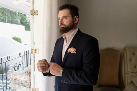 Making off do noivo em Santana de Parnaíba em SP'