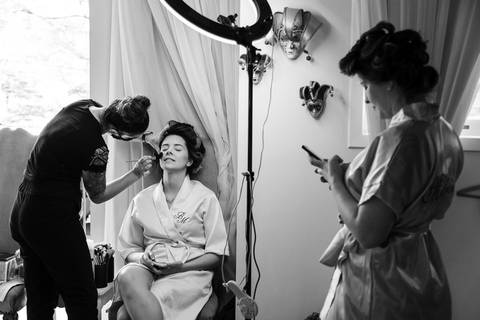 Making of da noiva em Santana de Parnaíba- SP'