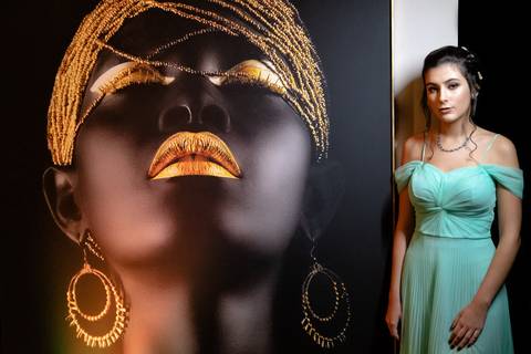 Fotografia da festa de 15 anos da debutante Joana na Vila Leopoldina em Sõ Paulo - SP'