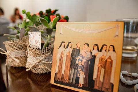 Decoração religioso de casamento'