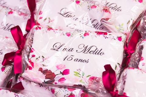 Lembrancinha de 15 anos no Buffet Hora da Festa '