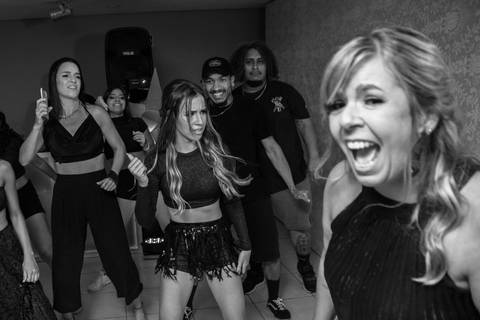 Coreografia de dança em festa de 15 anos no Buffet Hora da Festa em Santos '