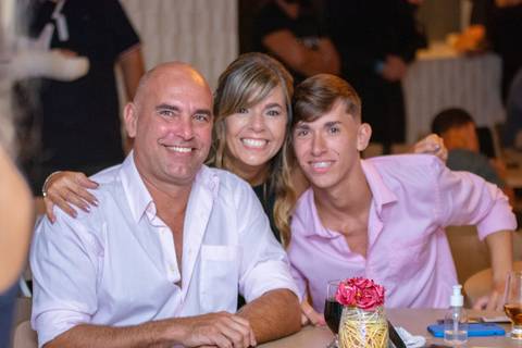 Foto retrato dos pais da debutante '