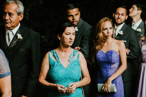 Momentos antes da cerimônia'