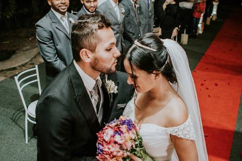 Entrega da noiva para o pai'