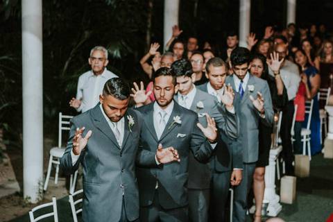 Oração dos convidados momento do noivos'