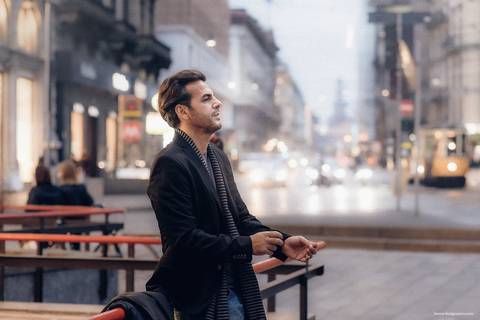 Photographer in Italy Milan Monza Brazilian Wedding Famous Artist Visual Artist Milan night Winter Photoshoot Photographer Leonardo Algozzino Marcello Dellova '