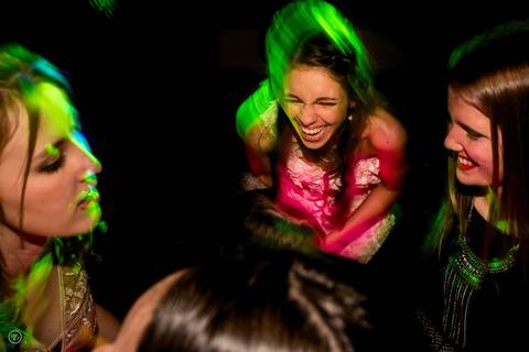 diversão entre amigas'