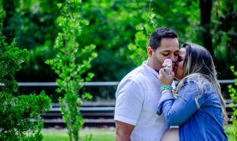 Ensaio gestante - Guararema - Estação Ferroviária de Luís Carlos/SP'