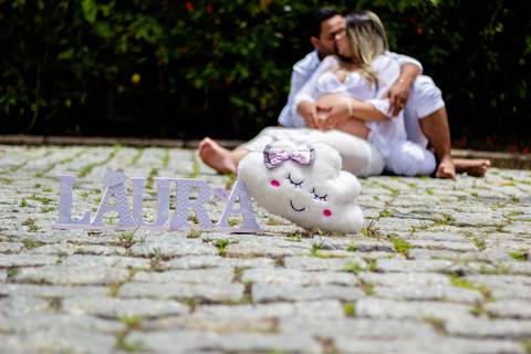 Ensaio gestante - Guararema - Estação Ferroviária de Luís Carlos/SP'