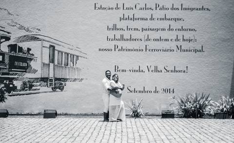 Ensaio gestante - Guararema - Estação Ferroviária de Luís Carlos/SP'