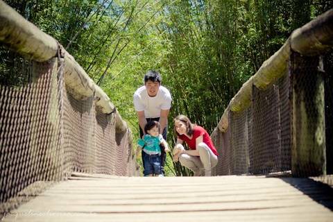 familia na ponte com pedro'